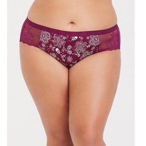 Torrid Berry Purple Skull Bandana Hipster Panty